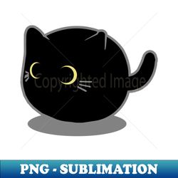 kitty ball black - png transparent sublimation file - unleash your inner rebellion