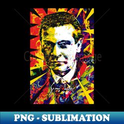 Georg Trakl - Spikes - PNG Transparent Digital Download File for Sublimation - Stunning Sublimation Graphics