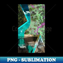 break the risk in ecopop landscape wallpaper collage art - premium png sublimation file - unlock vibrant sublimation designs