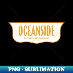 Vintage New York Shield - Oceanside Long Island - Sublimation-Ready PNG File - Instantly Transform Your Sublimation Projects