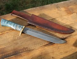 Hand forged Bowie Knife custom Handmade free shipping fast delivery USA Gift