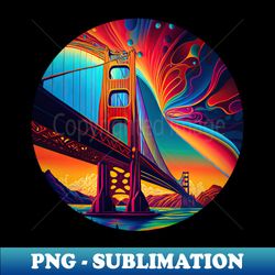 Golden Gate Bridge v2 no text - Aesthetic Sublimation Digital File - Stunning Sublimation Graphics