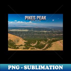 Pikes Peak Colorado - Modern Sublimation PNG File - Bold & Eye-catching
