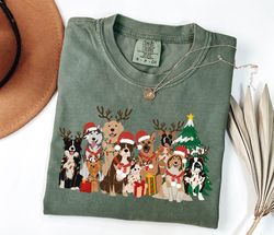 Christmas Dogs Shirt, Dog Lover Shirt, Holiday Shirt, Cute Christmas Shirt, Cute Gift for Dog Lover, Dog Mom Shirt, Merr
