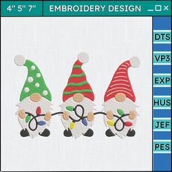 Christmas Embroidery Designs, Christmas Gnome Embroidery Files, Merry Xmas Embroidery Designs, Christmas Designs