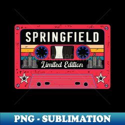 Vintage Springfield City - Modern Sublimation PNG File - Stunning Sublimation Graphics