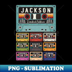 Retro Jackson City - Premium Sublimation Digital Download - Add a Festive Touch to Every Day
