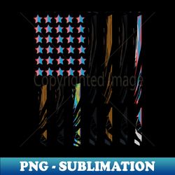 american flag - decorative sublimation png file - spice up your sublimation projects