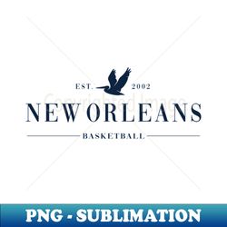 new orleans basketball - minimal basketball design - png transparent sublimation design - unlock vibrant sublimation designs