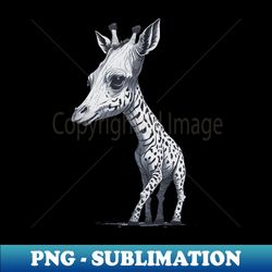 Cute baby giraffe - Retro PNG Sublimation Digital Download - Revolutionize Your Designs