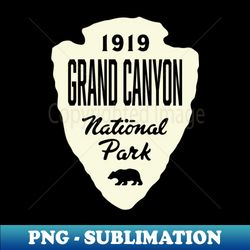 Grand Canyon National Park Bear Arrowhead - Tan - Instant Sublimation Digital Download - Capture Imagination with Every Detail