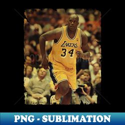 Shaquille ONeal  Shaquille ONeal Vintage Design Of Basketball  70s - Professional Sublimation Digital Download - Boost Your Success with this Inspirational PNG Download