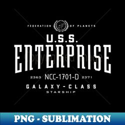 USS Enterprise-D - Artistic Sublimation Digital File - Instantly Transform Your Sublimation Projects