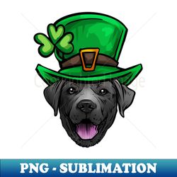 St Patricks Day Black Labrador Retriever - Aesthetic Sublimation Digital File - Stunning Sublimation Graphics