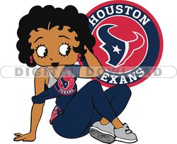 Houston Texans Betty Boop Svg, NFL Svg, Girl Sport Svg, Football Svg Download Digital File 29