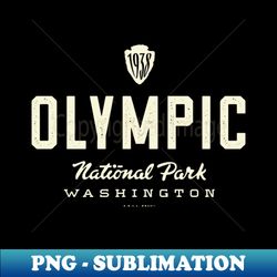 Olympic National Park - 1938 Arrowhead Tan - Trendy Sublimation Digital Download - Enhance Your Apparel with Stunning Detail