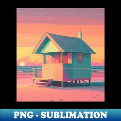 Summer vibes beach hut - Signature Sublimation PNG File - Perfect for Personalization