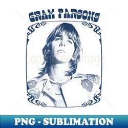 Gram Parsons  Retro Faded-Style Fan Art Design - Vintage Sublimation PNG Download - Bring Your Designs to Life