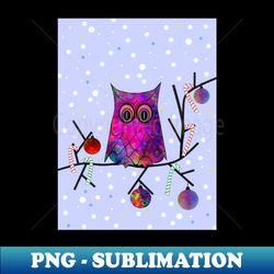 THE Festive Owl - High-Quality PNG Sublimation Download - Transform Your Sublimation Creations
