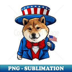Fourth of July Shiba Inu - Premium Sublimation Digital Download - Enhance Your Apparel with Stunning Detail