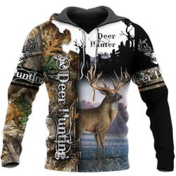 155THHHT-DEER HUNTING 3D ALL OVER PRINT