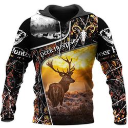 191THHHT-DEER HUNTING 3D ALL OVER PRINT