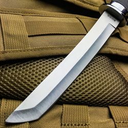 13" TACTICAL BOWIE SURVIVAL HUNTING KNIFE MILITARY Combat Fixed Blade w/ SHEATH