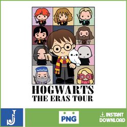 Harry Potter Eras Tour Png, Christmas Hogwarts Pot Family Png, Merry Hogwartsmas Png, Christmas Cartoon Png
