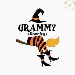 Personalized Grammy Witch svg,png, Custom Grammy shirt with Grandkids Names ,Fall Halloween Spooky png,Files For Sublima