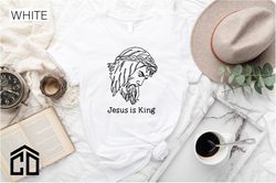 Jesus is King Shirt, Christian Apparel, Faith Clothing, Christian Shirt, Bible Gift, Religious Shirt, Graphic Tee, Chris
