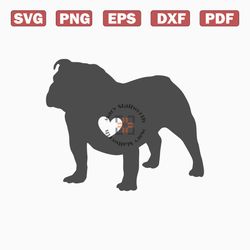 Bulldog svg / english bulldog svg / digital download