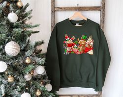 Gingerbread Christmas Coffee Shirt,Christmas Coffee Sweatshirt,Coffee Lover Gift, Xmas Latte Drink Crewneck,Women Holida