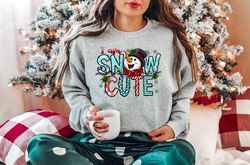 I Am Snow Cute Sweatshirt, Snowman Sweater, Secret Santa Gift, Christmas Sweatshirt for Women, Holiday Apparel, Cute Chr