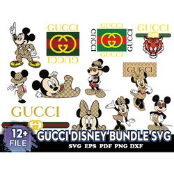 Gucci Disney SVG Bundle, Gucci Logo, Gucci Symbol, Gucci Emblem, Gucci Mickey Mouse, Mickey Mouse Gucci, Famous Logo