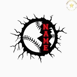 Baseball SVG, DiY Baseball Split Name Monogram Svg, Baseball Logo Svg,