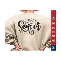 Senior 2024 SVG, Graduation SVG, dxf, eps, and png Digital download for Cut machine and sublimation print.
