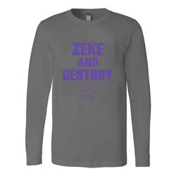 Feed The Zeke Ezekiel Elliott Dallas Cowboys Football Team Funny Humor Long Sleeve T-Shirt