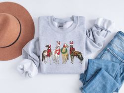 Christmas Horse Sweatshirt, Western Christmas Horse Sweater, Horse Reindeer Shirt, Christmas Gifts, Funny Christmas Shir