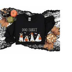 Dog Sheet Shirt, Halloween Dog Shirt, Halloween Animal Lover Shirt, Halloween Party Shirt, Halloween Dog Tshirt, Hallowe