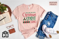 Christmas Spirit Loading Shirt, Merry Christmas Shirt, Christmas Holiday Sweatshirt, Cozy Christmas, Xmas Santa hoodie,
