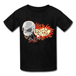 Summer Comic Ghost Rider Men Short Sleeve T Shirt Black