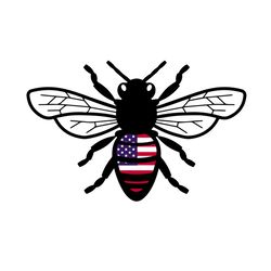 Bee, Independence Day Svg, Patriotic Svg,America Flag, Bee Svg, Bee Vector, Bee Gifts, Honey Bee, America Bee Svg, Usa C