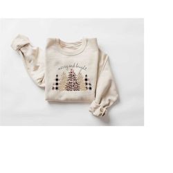 Merry and Bright Tree Sweatshirt, Christmas Tree Sweater, Christmas Gift, Christmas Sweatshirt, Christmas Outfit Sweatsh