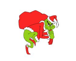 Grinch Christmas SVG, christmas svg, grinch svg, grinchy green svg, funny grinch svg, cute grinch svg, santa hat svg 09