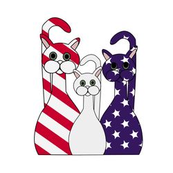 America Cat, Independence Day Svg, 4th Of July, Patriotic Svg, America Cat Svg, America Cat Vector, America Flag, Indepe