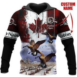 261THHHT-DUCK HUNTING CUSTOM NAME 3D ALL OVER PRINT