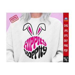 Easter svg, Hippity Hoppity Easter svg, Easter bunny shirt Svg cut file for Cricut and Sublimation png, Digital download