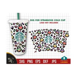 Cheetah print cup full wrap svg, Love for full Wrap Starbucks Cold Cup 24oz, Afro girl in a cap svg, cheetah print svg, files for cricut,