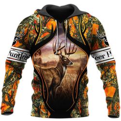 318THHHT-Deer Hunting Camo 3D All Over Printed Shirts
