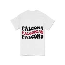 Falcons svg, Falcons Fan svg, Team Spirit svg, Football svg, Boho svg, Wavy Stacked svg, Retro Vintage, Svg Cut File Cri